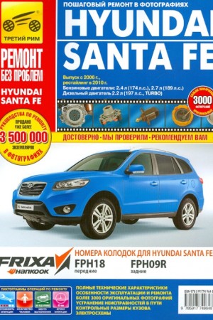 Руководство по ремонту и эксплуатации Hyundai Santa Fe