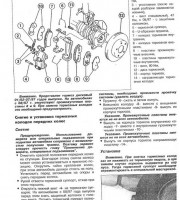 Дисковый тормоз передней оси