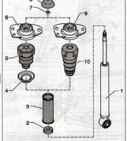 Амортизатор Volkswagen Golf 2