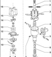 Снятие и установка распределителя зажигания
